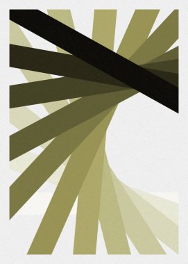 monokrom rastgele geçiş çizgileri üretken sanat tarzı renkli logo illüstrasyonu