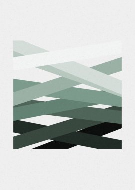 monokrom rastgele geçiş çizgileri üretken sanat tarzı renkli logo illüstrasyonu