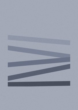 monokrom rastgele geçiş çizgileri üretken sanat tarzı renkli logo illüstrasyonu 