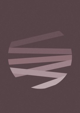 monokrom rastgele geçiş çizgileri üretken sanat tarzı renkli logo illüstrasyonu 