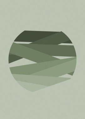 monokrom rastgele geçiş çizgileri üretken sanat tarzı renkli logo illüstrasyonu 