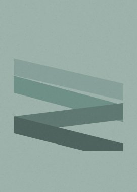 monokrom rastgele geçiş çizgileri üretken sanat tarzı renkli logo illüstrasyonu 