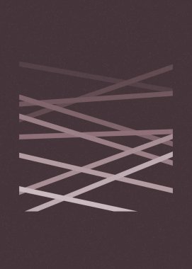 monokrom rastgele geçiş çizgileri üretken sanat tarzı renkli logo illüstrasyonu 