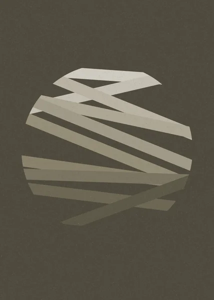 Monochroom Willekeurige Kruising Lijnen Generatieve Kunst Stijl Kleurrijke Logo Illustratie — Stockvector