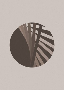 monokrom rastgele geçiş çizgileri üretken sanat tarzı renkli logo illüstrasyonu