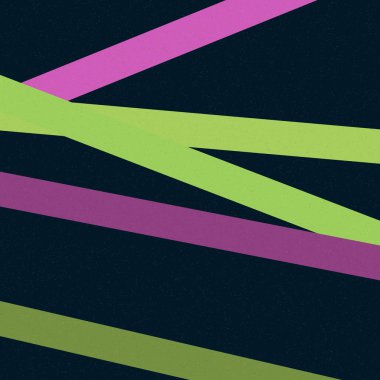 Kereviz yeşili renkleri kesişen çizgiler üretici sanat tarzı renkli illüstrasyon