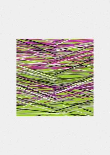 Fuchsia Couleur Lignes Croisement Style Generativeart Illustration Colorée — Image vectorielle