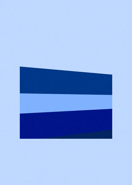 Reflejo Color Azul Líneas Cruce Generativeart Estilo Colorido Ilustración — Vector de stock