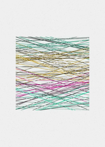 Fuchsia Couleur Lignes Croisement Style Generativeart Illustration Colorée — Image vectorielle