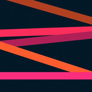 Magenta Pembe Çizgileri Geçen Üretici Sanat Biçimi Renkli Çizim