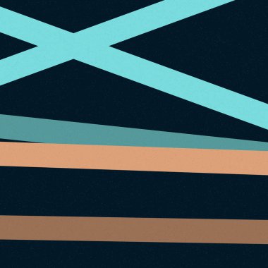 Mavi Göl Rengi Çizgileri Geçen Üretici Sanat Biçimi Renkli Çizim