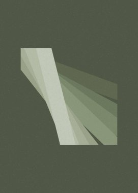 monokrom rastgele geçiş çizgileri üretken sanat tarzı renkli logo illüstrasyonu