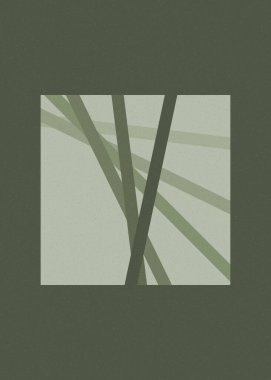 monokrom rastgele geçiş çizgileri üretken sanat tarzı renkli logo illüstrasyonu