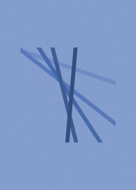 monokrom rastgele geçiş çizgileri üretken sanat tarzı renkli logo illüstrasyonu
