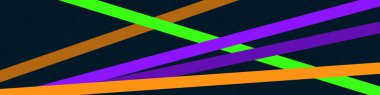 Neon Green renk kesişen çizgiler üretici sanat tarzı renkli illüstrasyon