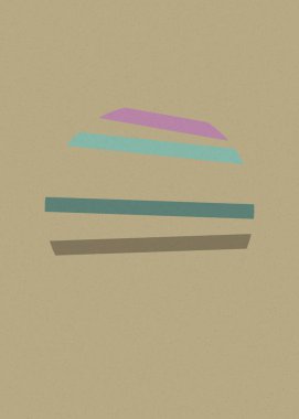 Leylak rengi kesişen çizgiler üretici sanat tarzı renkli illüstrasyon