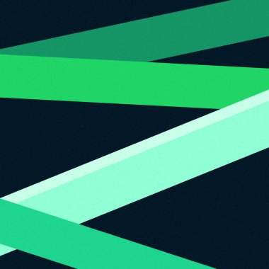 Koyu Deniz Köpüğü Yeşil Çizgileri Geçen Üretken Sanat Biçimi Renkli Çizimler