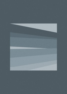 monokrom rastgele geçiş çizgileri üretken sanat tarzı renkli logo illüstrasyonu