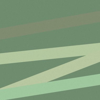 Köpük yeşili çizgiler arası üretici sanat tarzı renkli illüstrasyon