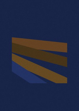 Kahverengi Çizgiler Çapraz Üretici Sanat Biçimi Renkli İllüstrasyon