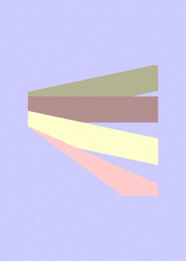 Periwinkle rengi kesişen çizgiler üretken sanat tarzı renkli illüstrasyon