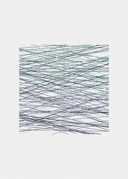 Heather Blue Χρώμα Διασχίζοντας Γραμμές Generativeart Στυλ Πολύχρωμη Απεικόνιση — Διανυσματικό Αρχείο