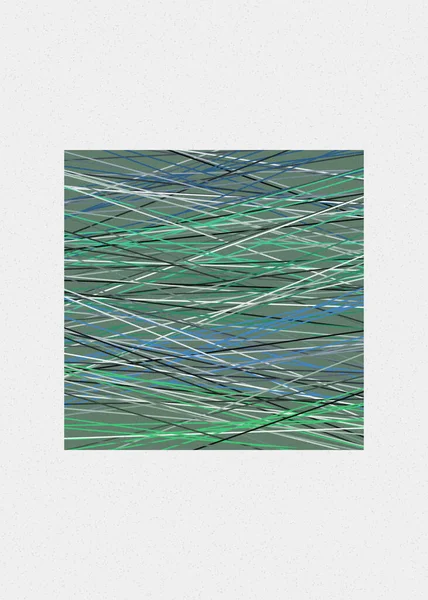 Irish Green Color Lignes Croisement Style Generativeart Illustration Colorée — Image vectorielle