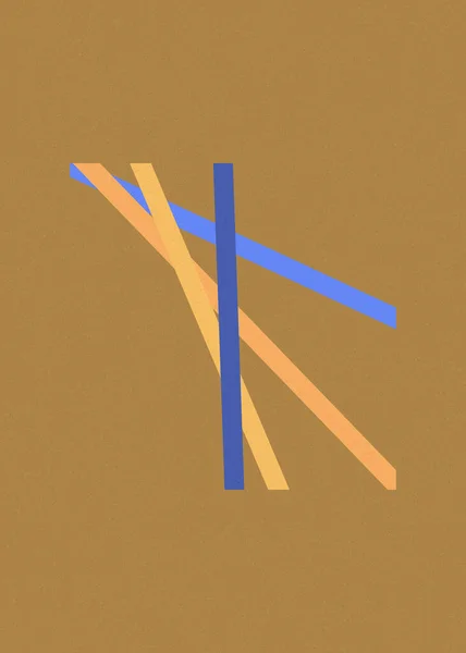 Chamois Ligne Croisement Style Generativeart Illustration Colorée — Image vectorielle