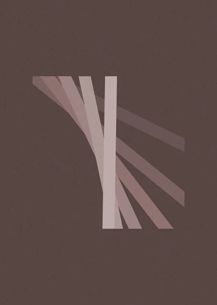 Монохромні Випадкові Лінії Перетину Породжувальний Стиль Мистецтва Барвиста Ілюстрація Логотипу — стоковий вектор