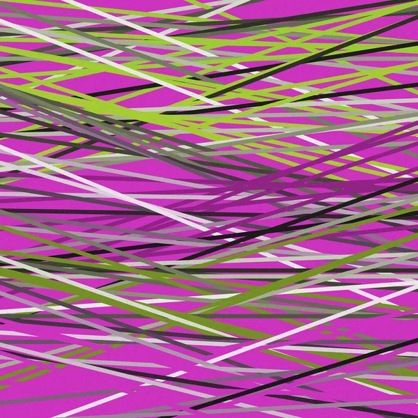 Jaune Couleur Verte Lignes Croisement Style Generativeart Illustration Colorée — Image vectorielle