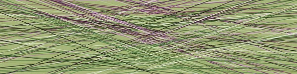 Fougère Couleur Verte Lignes Croisement Style Generativeart Illustration Colorée — Image vectorielle