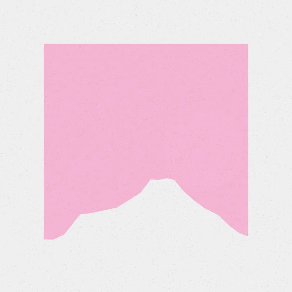 Candy Pink Color Montañas Rocas Silueta Arte Logotipo Diseño Ilustración — Vector de stock