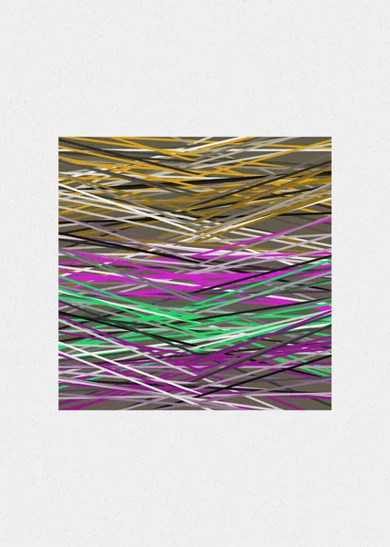 Dark Seafoam Couleur Verte Lignes Croisement Style Generativeart Illustration Colorée — Image vectorielle