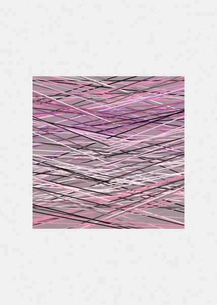 Flamingo Rose Couleur Lignes Croisement Style Generativeart Illustration Colorée — Image vectorielle