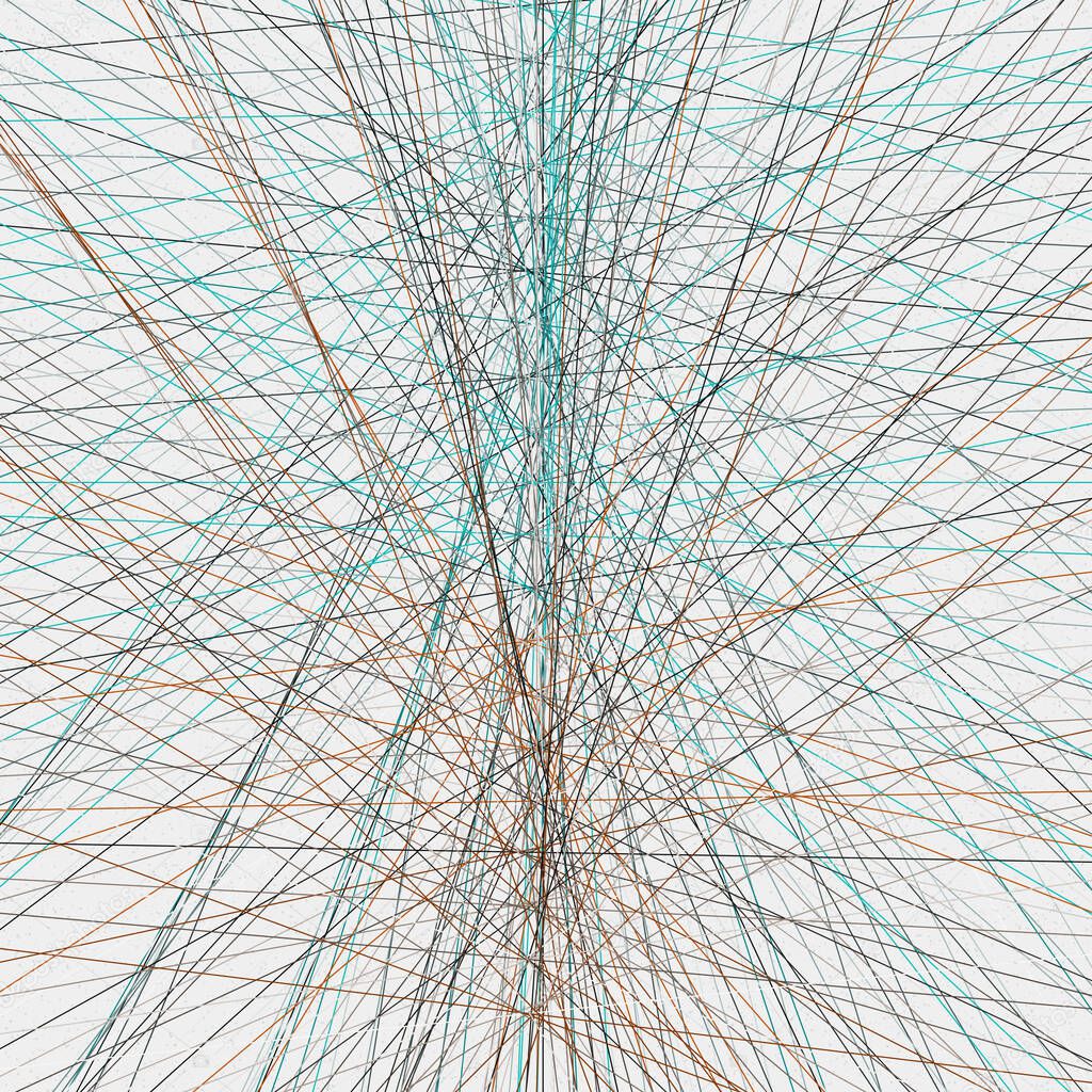 Tiffany Blue color Crossing lines generativeart style colorful illustration