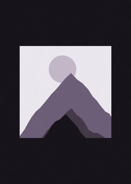Montanhas Rochosas Coloridas Silhueta Arte Logotipo Design Ilustração —  Vetores de Stock