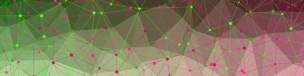 Magenta Rosa Farbe Abstrakte Farbe Niedrig Polygone Generative Art Hintergrundillustration — Stockvektor