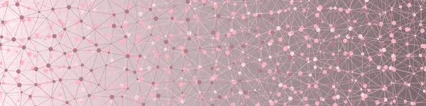 Soft Pink Color Abstract Color Low Polygones Generative Art Background — 스톡 벡터