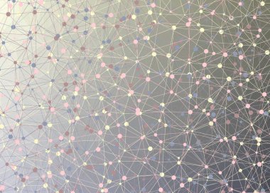 soyut renkli düşük çokgen alan arkaplanı, üretken sanat illüstrasyonu