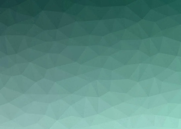 Aqua Green Color Low Polygonal Space Background Generative Art Illustration — стоковий вектор