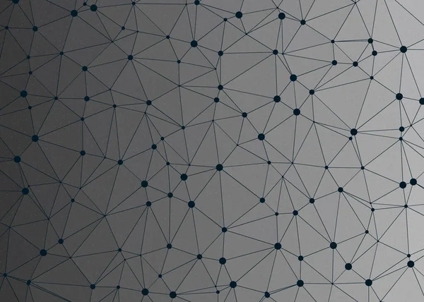 Металлический Серебристый Цвет Низким Полигональным Пространственным Фоном Иллюстрация Генеративного Искусства — стоковый вектор