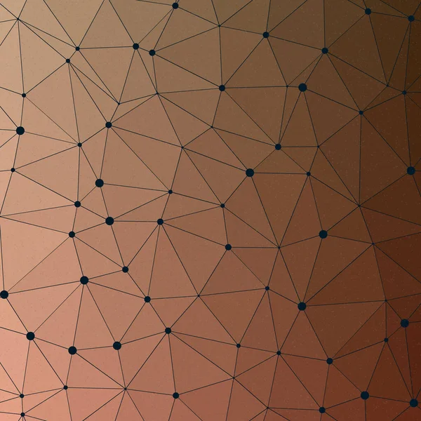 Cayenne Couleur Couleur Abstraite Low Polygones Generative Art Illustration Fond — Image vectorielle