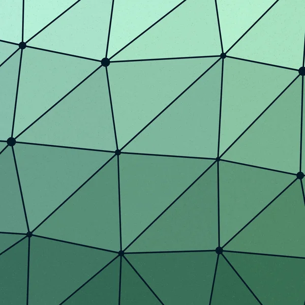 Light Seafoam Green Color Low Polygonal Space Background Generative Art — Stock Vector
