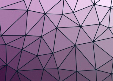 Koyu Mor renk düşük çokgen alan arkaplanı, üretken sanat illüstrasyonu