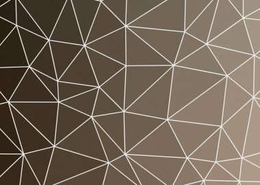 Kahverengi renk düşük çokgen alan arkaplanı, üretken sanat illüstrasyonu