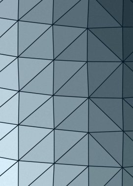 Mavi Çelik rengi düşük çokgen alan arkaplanı, üretken sanat illüstrasyonu