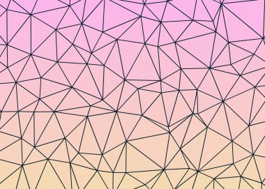 Açık Altın Renk Soyut Renk Düşük Çok Gonlu Üretim Sanatı Çizimi