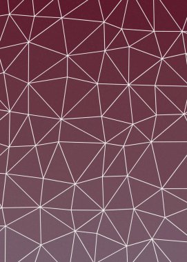 Gül kırmızısı soyut renk Düşük Poligonlar Üretken Sanat arkaplan çizimi