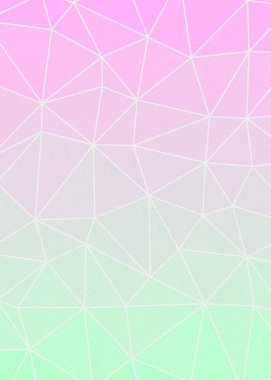 Deniz yeşili renk düşük çokgen alan arkaplanı, üretken sanat çizimi