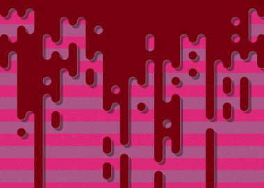 Soyut Yuvarlak Renk Çizgileri Yarım Tonlu Geçiş Arkaplan Resimlemesi